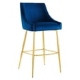 thumbnail image 1 of Discern Performance Velvet Bar Stool, 1 of 7