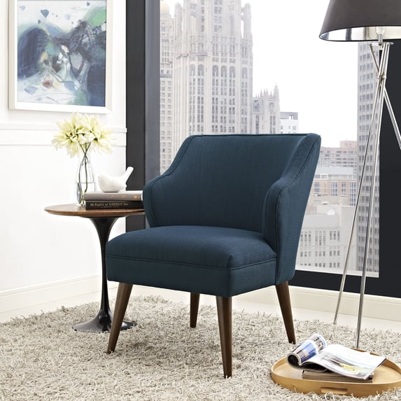 Modway Swell Upholstered Fabric Armchair, Blue