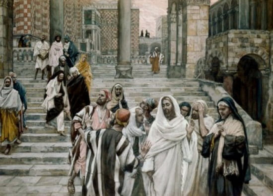 Disciples Admire the Buildings of the Temple James Tissot (1836-1902 French) Canvas Art - James Tissot (18 x 24)