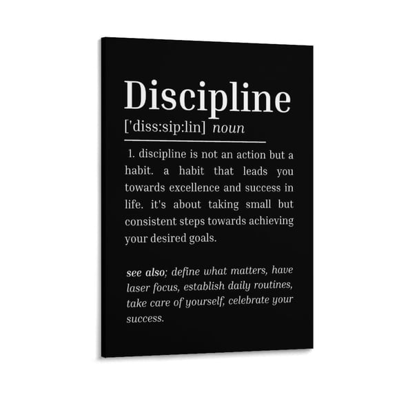 Discipline Art Poster Canvas Painting Decor Wall Print Photo Gifts Home Modern Decorative Posters 16x24inch(40x60cm)