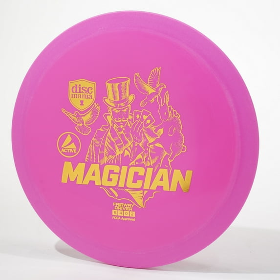 Discmania Active Magician Disc Golf Fairway Driver, Pick Color/Weight [Stamp & Exact Color May Vary] Pink 167-169 grams