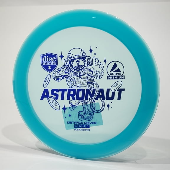 Discmania Active Premium Astronaut Disc Golf Distance Driver, Pick Color/Weight [Stamp & Exact Color May Vary] Blue 173-174 grams