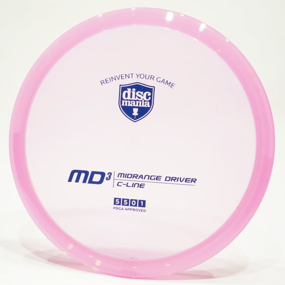 Discmania C-Line MD3 Disc Golf Midrange Disc, Pick Color/Weight [Stamp & Exact Color May Vary] Pink 177-179 grams
