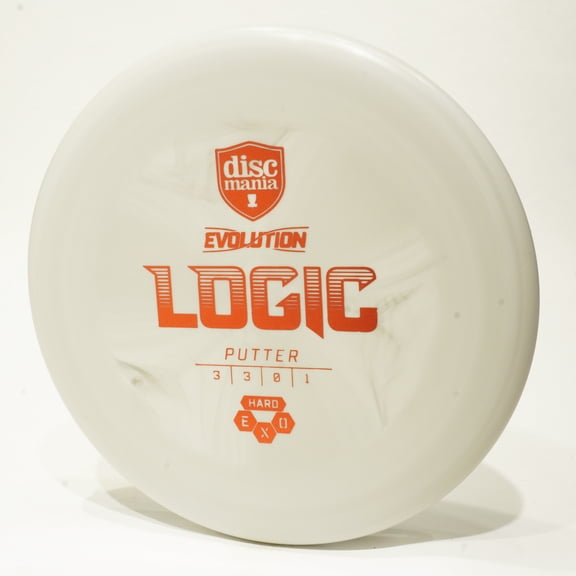 Discmania Exo Hard Logic Disc Golf Putter & Approach Disc, Pick Color/Weight [Stamp & Exact Color May Vary] Gray 173-174 grams