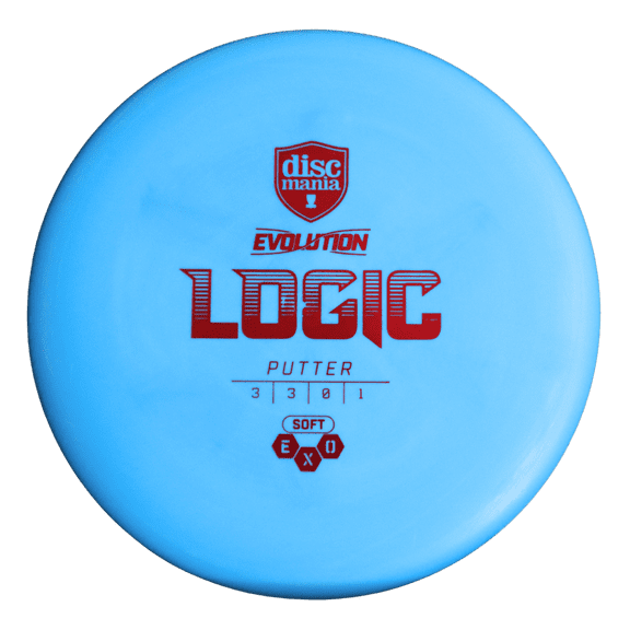 Discmania - Logic - EXO Soft Plastic - Disc Golf Putt And Approach (Blue)