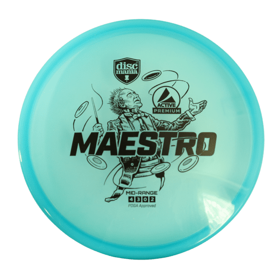 Discmania - Maestro - Active Premium Plastic - Disc Golf Midrange (Blue)