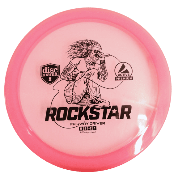 Discmania - Rockstar - Active Premium Plastic - Disc Golf Fairway Driver (Pink)