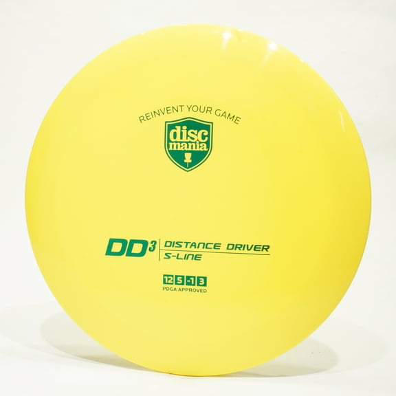 Discmania S-Line DD3 Disc Golf Distance Driver, Pick Color/Weight [Stamp & Exact Color May Vary] Yellow 175-176 grams