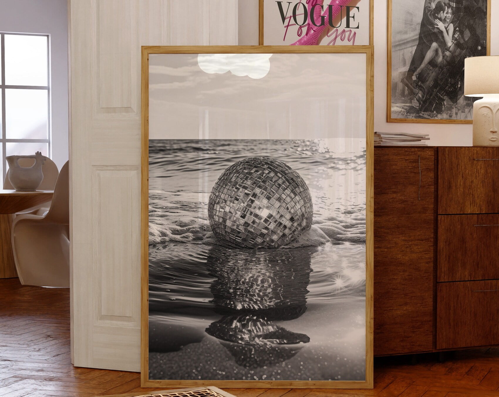 Mabor Orecchini A Sfera Discoteca Anni '70 - Mirrorball Argento, Pendenti Vintage Per Feste A Tema, Addio Al Nubilato, Ballo E Costumi