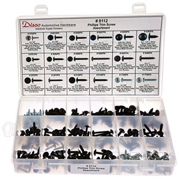 Disco Automotive 8112 Phillips Trim Screw Assortment