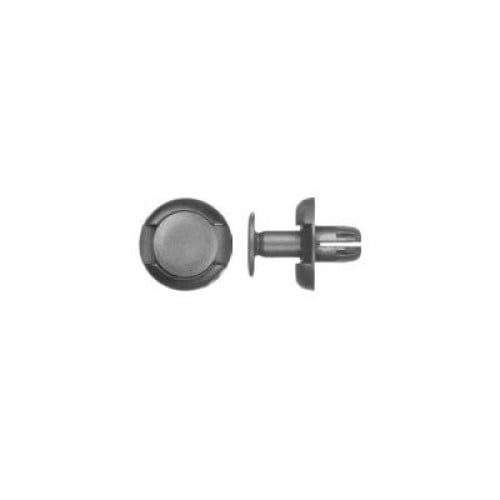 Push-In Rivet, Dome Head, 8 mm Dia., 10 mm L, Nylon Body, 15 PK 9292PK