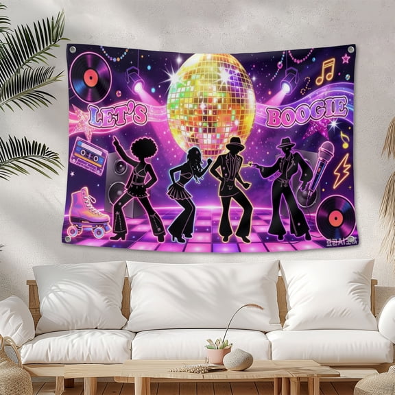 Disco Backdrop Back to 5*7FT