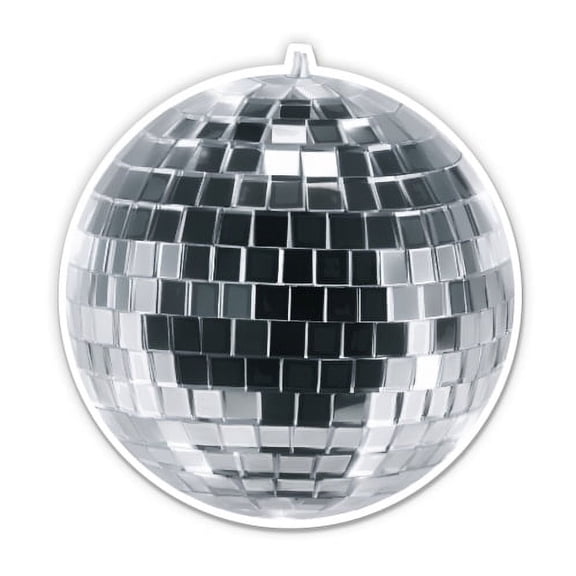 Disco Ball - 5" Vinyl Sticker - For Car Laptop I-Pad - Waterproof Decal