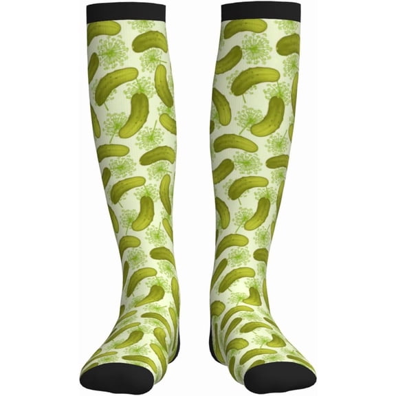 Disco Ball Compression Socks For Women Men Knee High Running Socks For Running