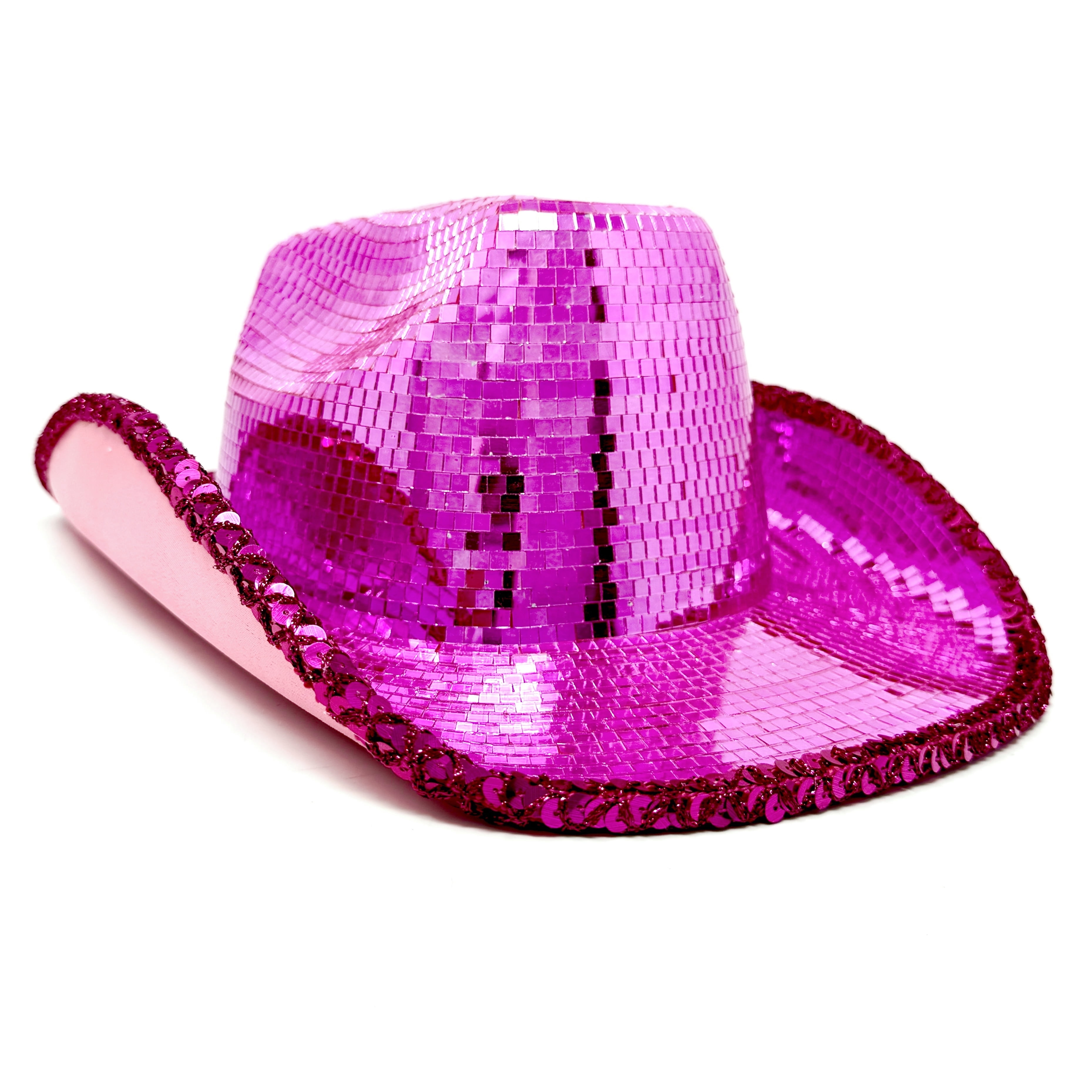 Sparkly Sequin Cowboy Hat Wide Brim Felt Cowboy Hat Disco Party Music Hat Keilin Star Studded Rhinestone Cowgirl Hat Disco Cowboy Hat  main image 3