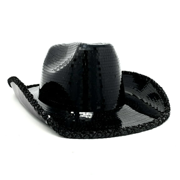 Disco Ball Cowboy Hat, Sparkly Concert Hat for Music Festivals Cowgirl Hats