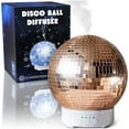thumbnail image 1 of Disco Ball Diffuser - Essential Oil Aromatherapy Rotating Disco Diffuser, Rose Gold 300mL, 1 of 6