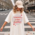 thumbnail image 1 of Disco Ball Graphic Shirt: Respect Disco Tee Retro Romantic Mother T-Shirt WHITE Unisex S-5XL Hot Trending Shirt, Vintage Birthday Gift, 1 of 4