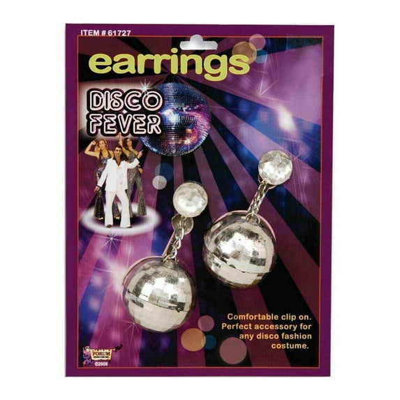 Disco Ball Halloween Costume Accessory Earrings