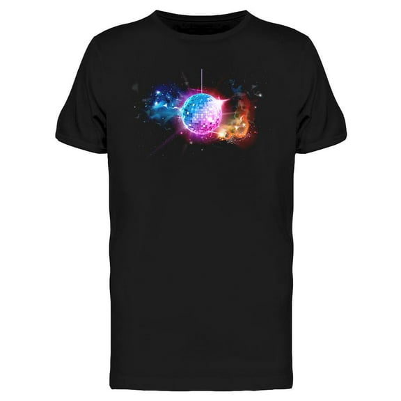 Disco Ball In Space T-Shirt Men -Image by Shutterstock, Male Large