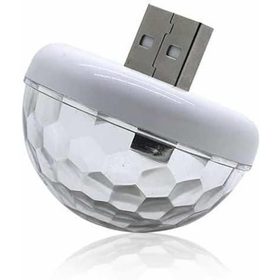 Disco Ball Light Car LED USB Atmosphere Light Car Mood Lights Small Crystal Magic Ball Portable Strobe Light for Prom Sleepover Party Holiday Wedding
