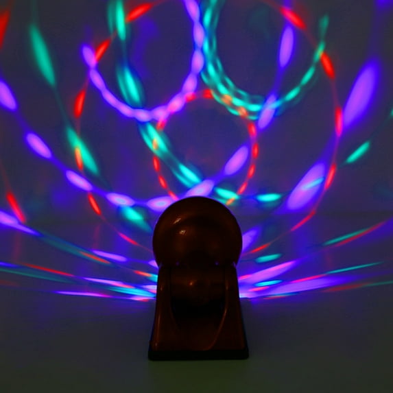 Disco Ball Light Colorful Rotating Ball Light Rgb Led Stage Ligt Disco Ball Light (Red)