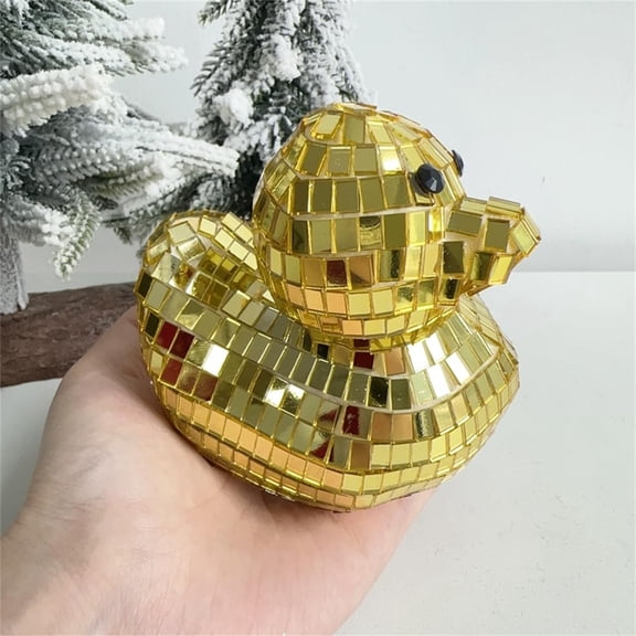 Disco Ball Ornaments,Cute Duck Shape Disco Balls,Cool Reflective Light Mirror Balls for for DJ Club Party, Disco Dancing Party Decoration, Home Decor Duck Sculptures and Statues