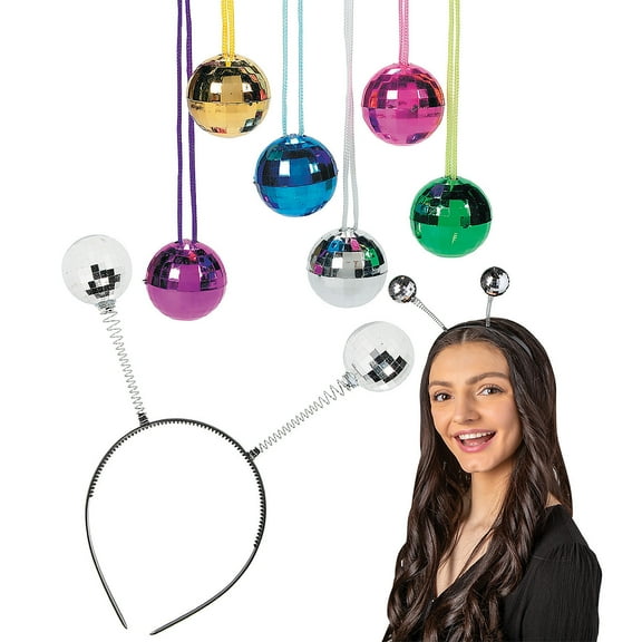 Disco Ball Party Accessories Kit 24 Pc