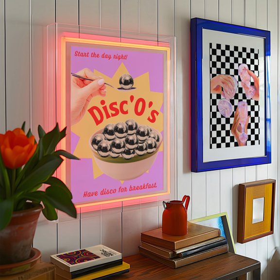 Disco Ball Poster Indie Room Decor Maximalist Disco Poster Eclectic Disco Ball Decor Funky Wall Art Weird Home Decor Y2K Disco Ball Decor, Poster Only