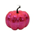 thumbnail image 1 of Disco Ball Pumpkin Decor - Glitter Mirror Fall Pumpkin for Halloween Thanksgiving Table Centerpiece, 70s Party & Farmhouse Decor, 1 of 5