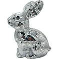 thumbnail image 1 of Disco Ball Rabbit, Hanging Mirror Ball Ornaments Decorative Silver Bunny Disco for Party Wedding Christmas Halloween Tree Cake Decoration, 1 of 9