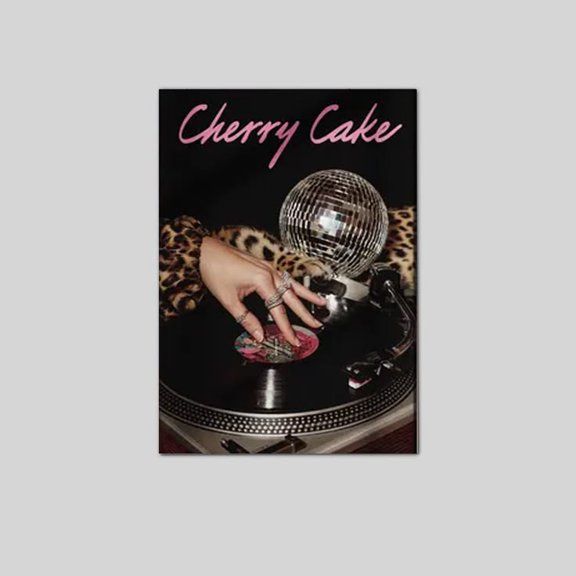 Disco Ball Turntable Print - Retro 70s Music Poster size 24''x36'' Goldengate