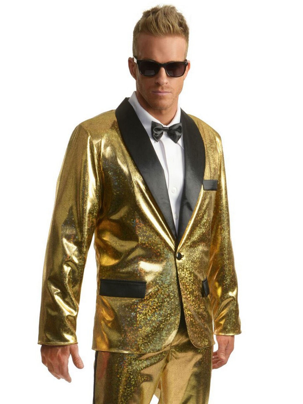 Disco Ball Tuxedo Jacket Gold Walmart