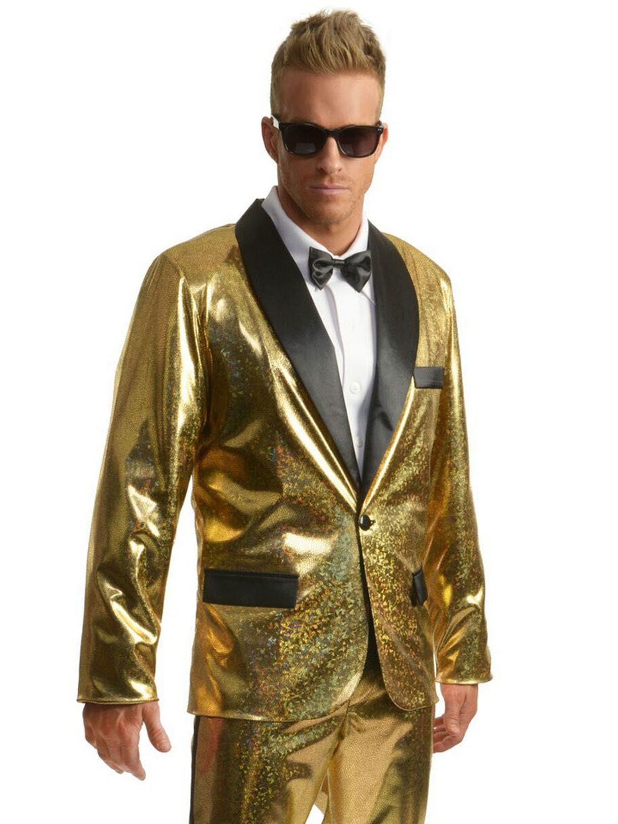 Disco Ball Tuxedo Jacket Gold Walmart