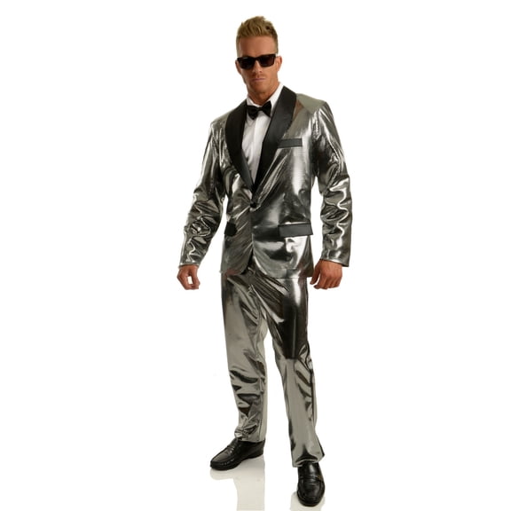 Disco Ball Tuxedo Set w/Pants - Silver