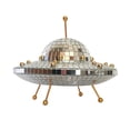 thumbnail image 1 of Disco Ball UFO Mirror Reflective Balls Kawaii Home Desk Decorations (Silver), 1 of 6