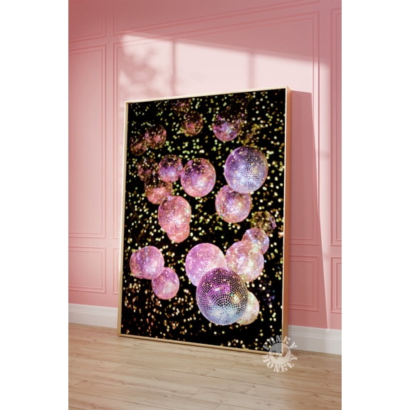 Disco Balls Trendy Wall Art Prints Preppy Prints Retro Wall Art Preppy Decor Bar Cart Art Funky Apartment Aesthetic
