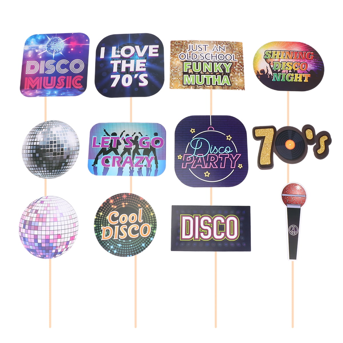 Disco Cake Topper Cupcake Party Decorations Birthday 70S Ball 70 S ...