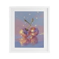 thumbnail image 1 of Disco Cherry Reflection White Framed Print Under Glass, design by Ziwei Li, 1 of 10