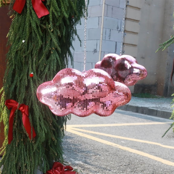 Disco Cloud Ball,Cloud Disco Statue Balls,Hanging Cool Reflective Light Mirror Balls for for DJ Club Party, Disco Dancing Party Decoration, Aesthetic Disco Ball Decor