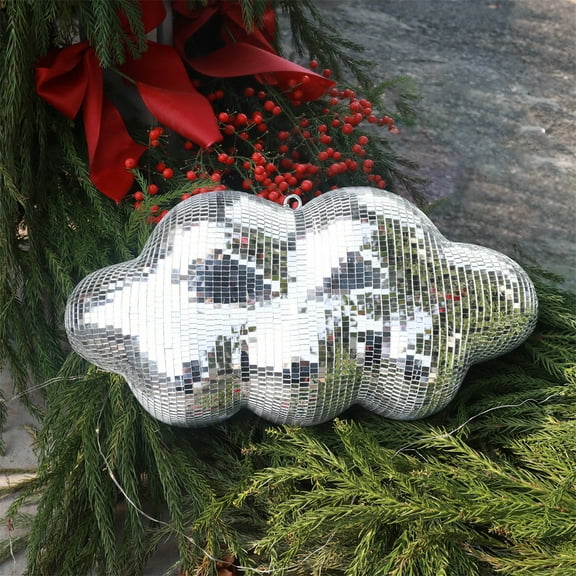 Disco Cloud Ball,Cloud Disco Statue Balls,Hanging Cool Reflective Light Mirror Balls for for DJ Club Party, Disco Dancing Party Decoration, Aesthetic Disco Ball Decor