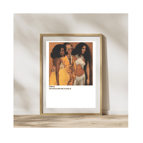 Disco Club Wall Art Prints 70S Theme Trendy Home Decor Print Poster