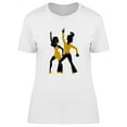 thumbnail image 1 of Disco Couple Silhouette T-Shirt Women -Image by Shutterstock, Female XX-Large, 1 of 2