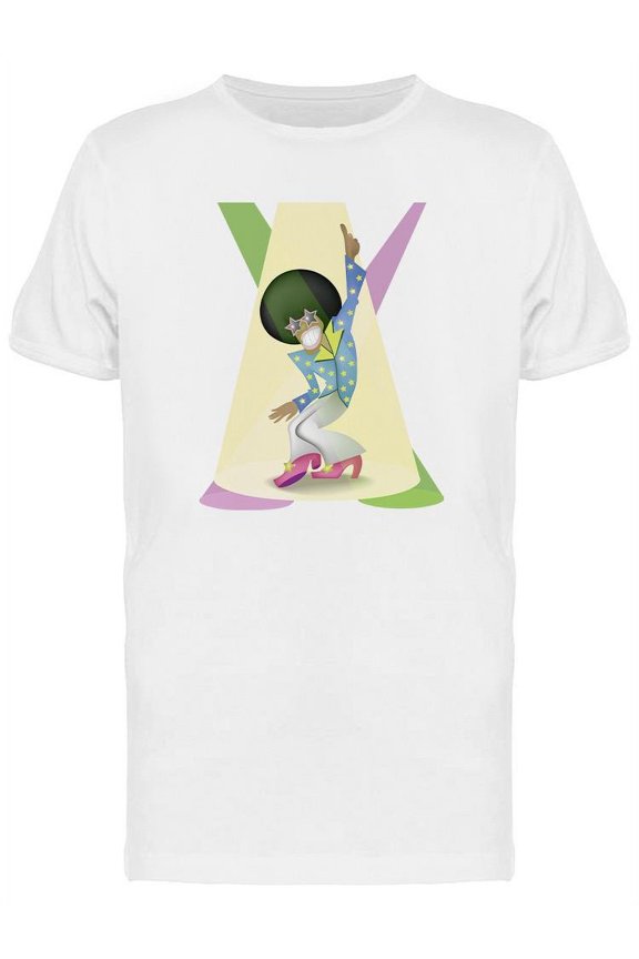 Disco Dancing Man T-Shirt Men -Image by Shutterstock, Male x-Large