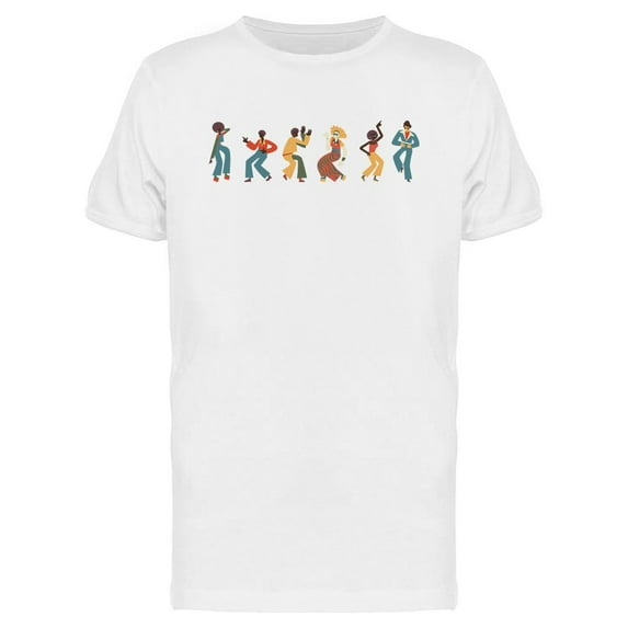 Disco Dancing People T-Shirt Men -Image by Shutterstock, Male XX-Large
