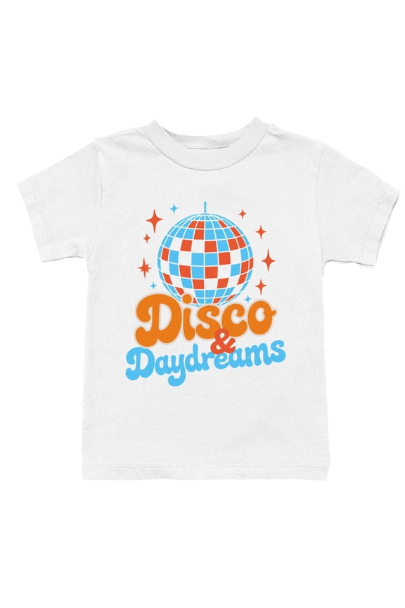 Disco Daydreams Retro Dance Youth's White T-shirt