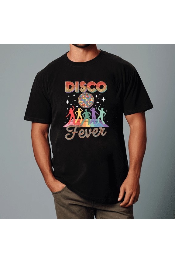 Disco Fever 70s 80s Family Party Dance Theme Retro Vibes Unisex T-Shirt V11186, up to size 5XL