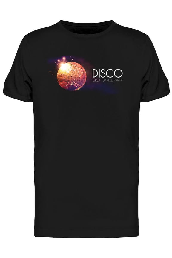 Disco Great Dance Party T-Shirt Men -Image by Shutterstock, Male x-Large