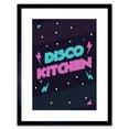 thumbnail image 1 of Disco Kitchen 80s Art Print Framed Poster Wall Decor 9x7 inch, 1 of 5