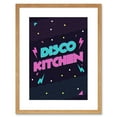 thumbnail image 1 of Disco Kitchen 80s Art Print Framed Poster Wall Decor 9x7 inch, 1 of 5